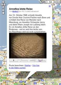 Karte mit Audioshow Karte mit Audioshow