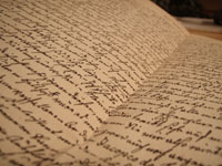Faksimile eines Briefes an Christoph Bernhard Schlüter vom August 1846